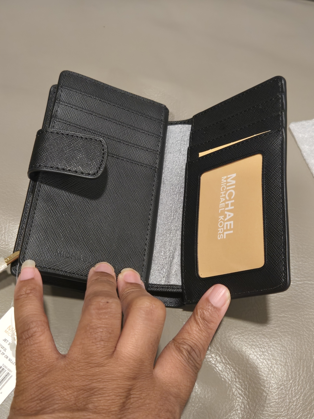 Michael Kors Black Saffiano Leather Wallet - Picture 4 of 8